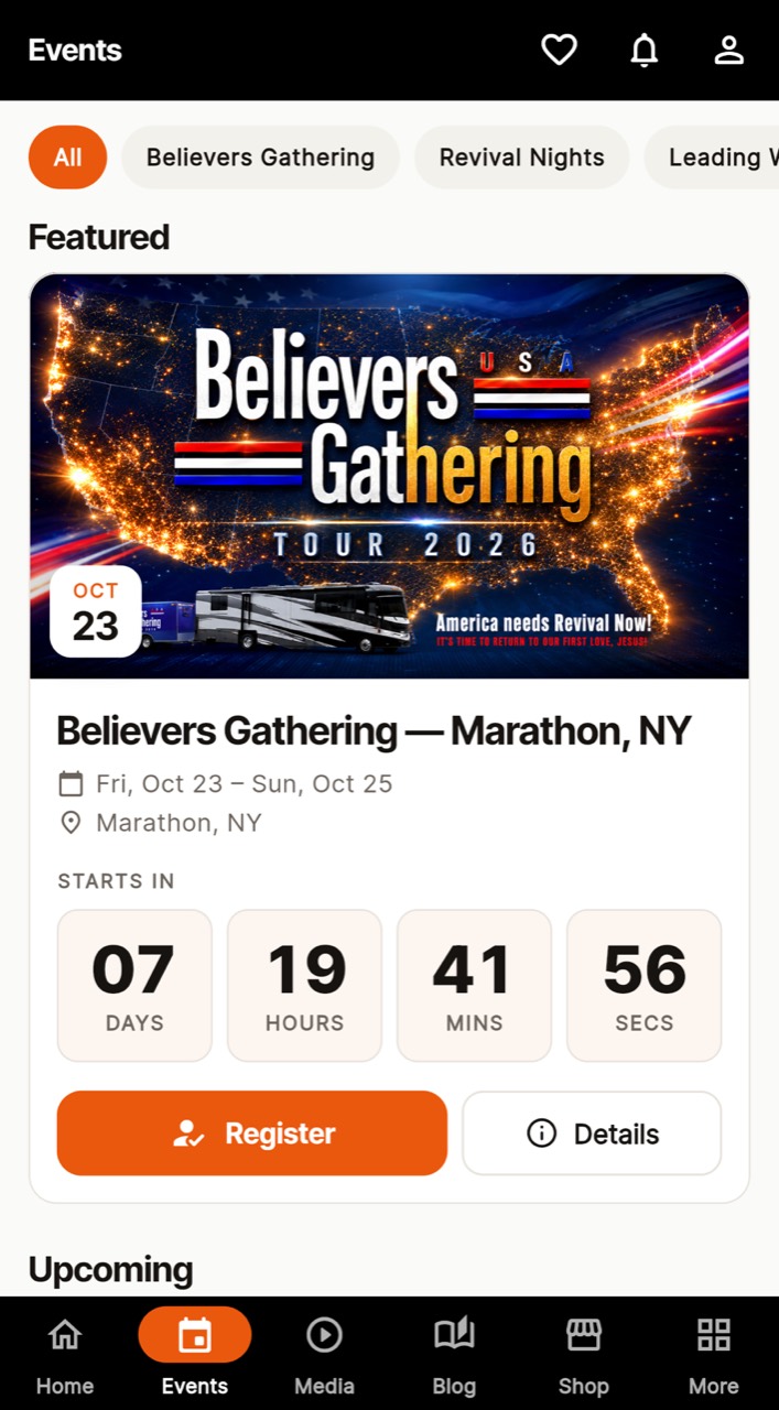 Believers Gathering event directory