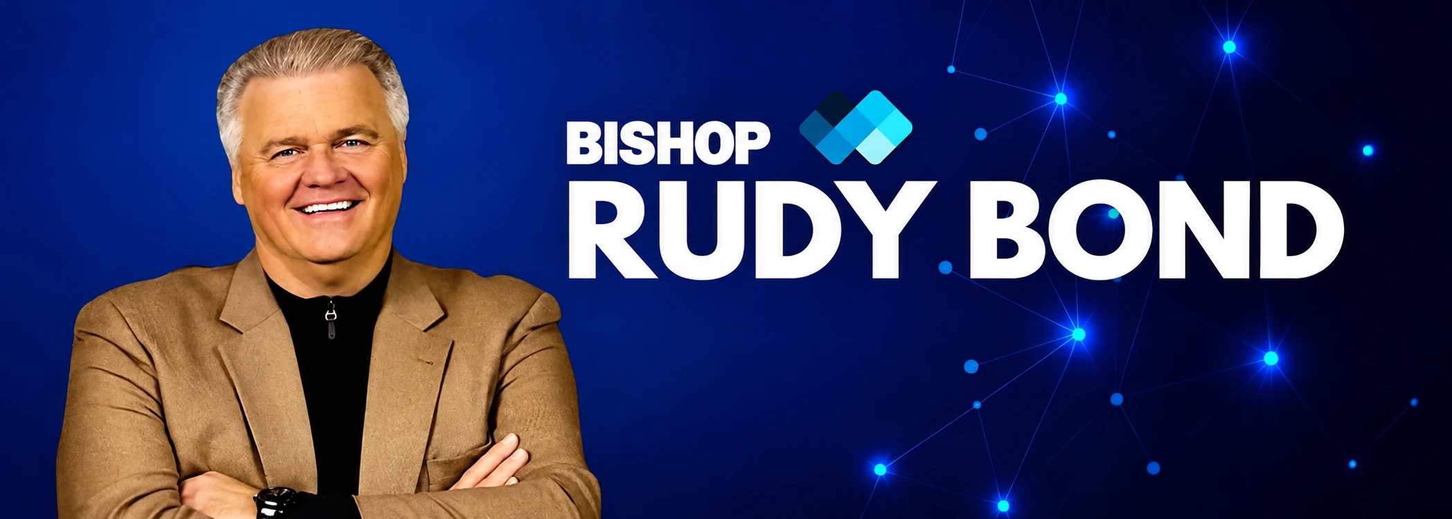 Restored presentation of Bishop Rudy Bond Facebook cover artwork