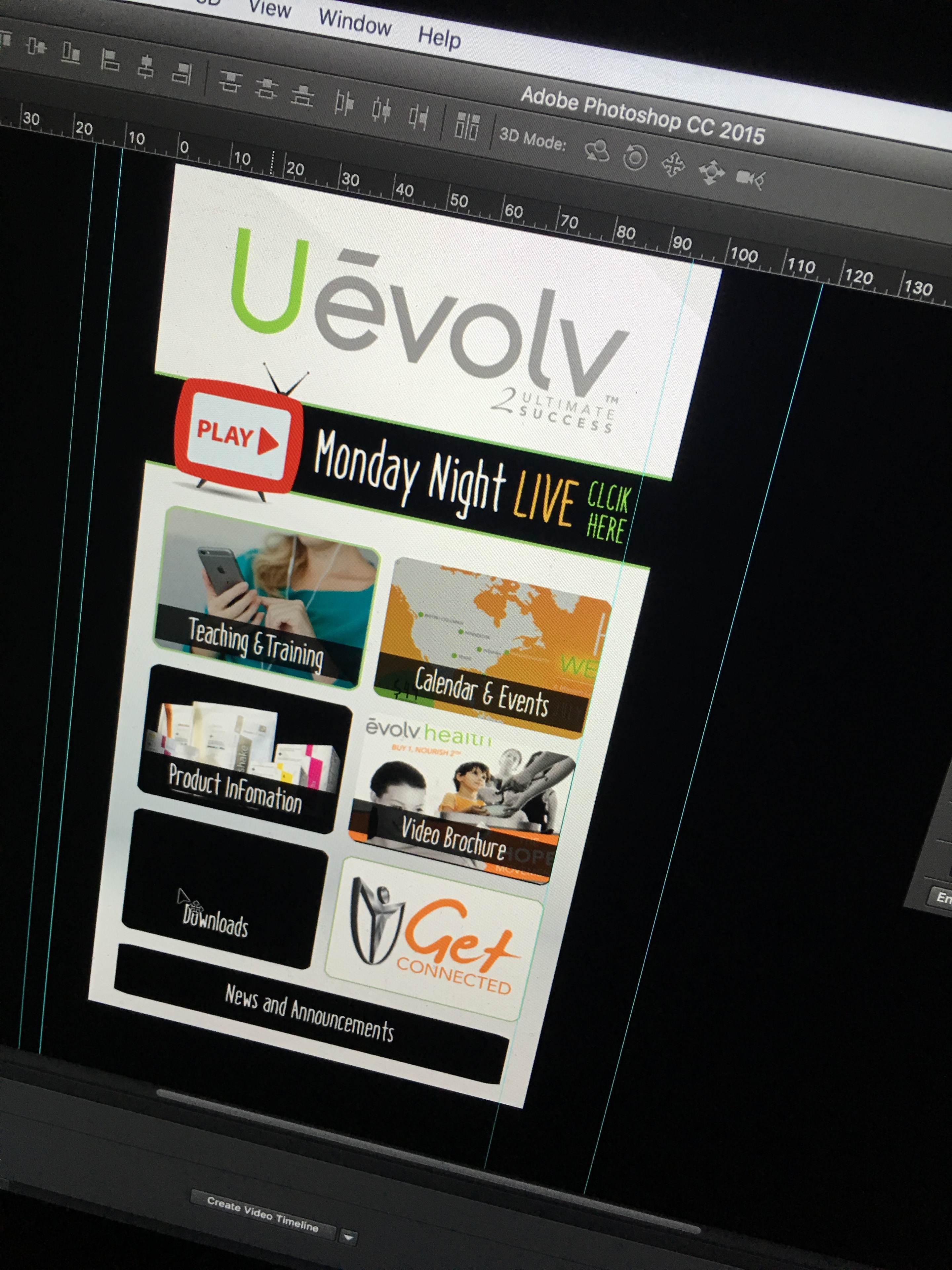 Original photograph of Uevolv interface artwork open in Photoshop